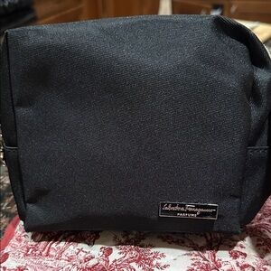 Salvatore Ferragamo Black Parfum Pouch x Alitalia new